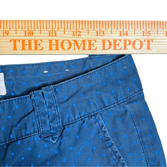 Y2K Aeropostale Micro Mini Blue Polka Dot Low Rise Hot Short Size 3/4 - Picture 3 of 7
